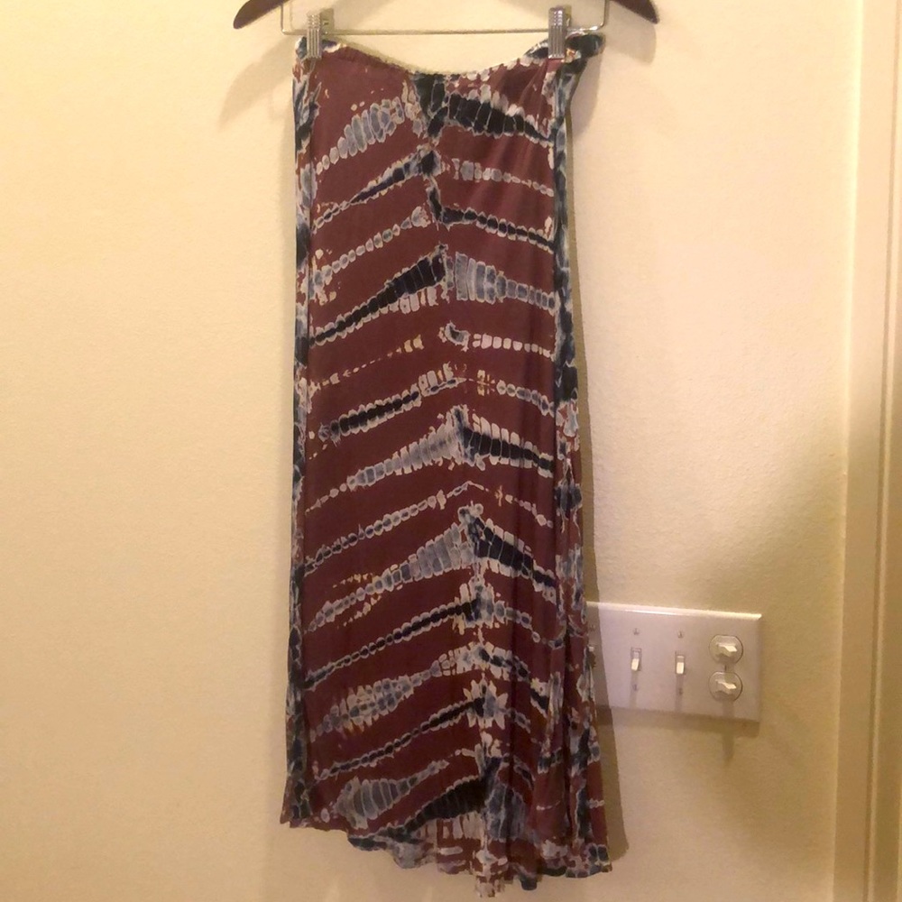 Tie-dye maxi skirt